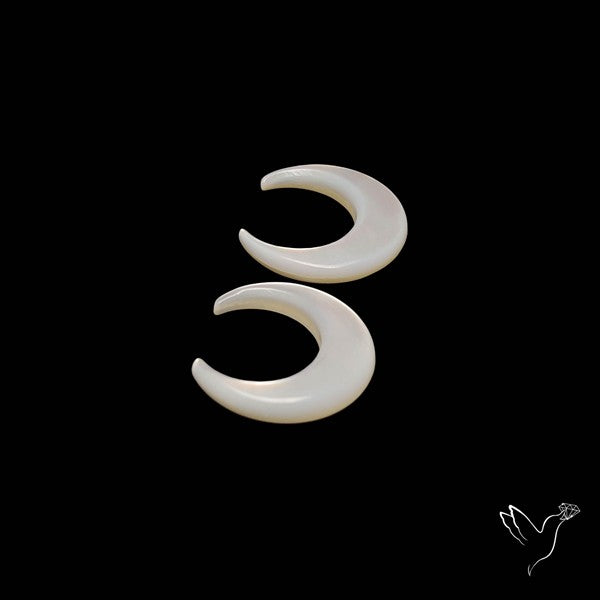 Mother Of Pearl Crescents Pair