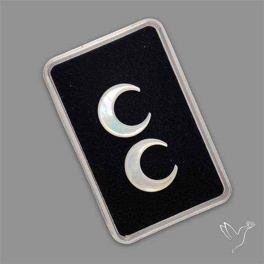 Mother Of Pearl Crescents Pair