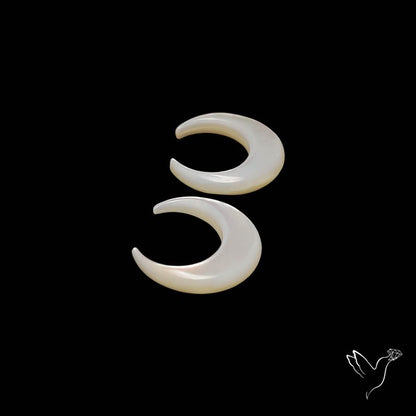 Mother Of Pearl Crescents Pair
