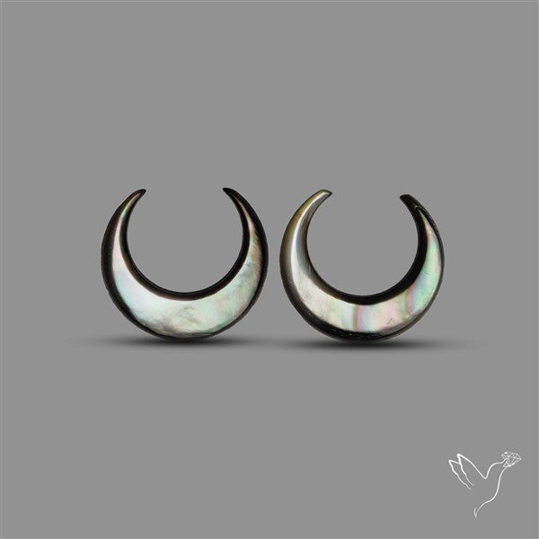 Tahitian Mother Of Pearl Crescents Pair