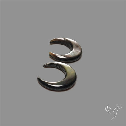 Tahitian Mother Of Pearl Crescents Pair