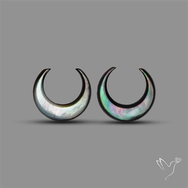 Tahitian Mother Of Pearl Crescents Pair