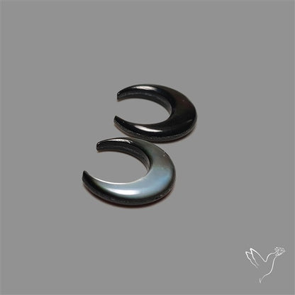 Tahitian Mother Of Pearl Crescents Pair