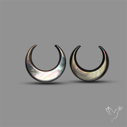 Tahitian Mother Of Pearl Crescents Pair