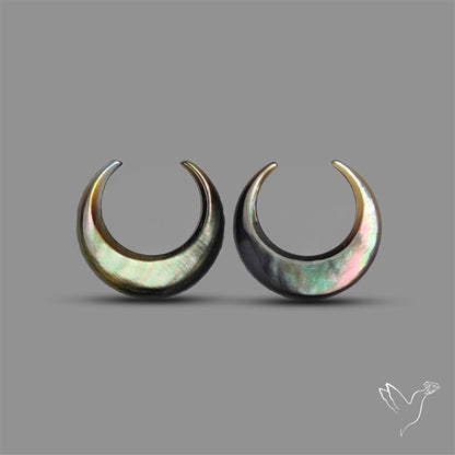 Tahitian Mother Of Pearl Crescents Pair
