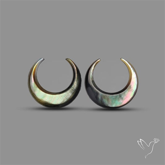 Tahitian Mother Of Pearl Crescents Pair