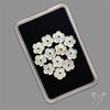 Small Mother Of Pearl Drilled Flowers Lot