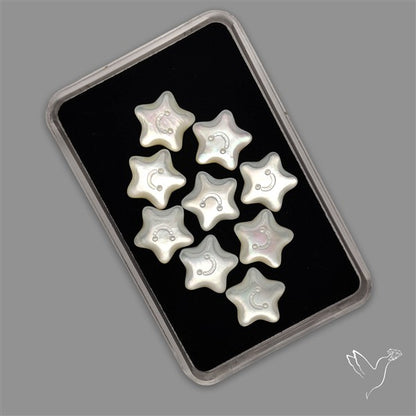 Small Mother Of Pearl Stars Lot