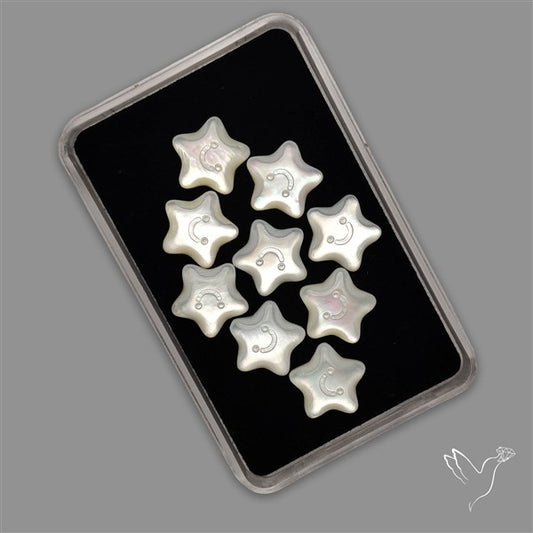 Small Mother Of Pearl Stars Lot