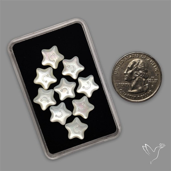 Small Mother Of Pearl Stars Lot