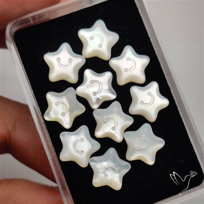Small Mother Of Pearl Stars Lot