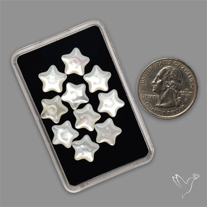 Small Mother Of Pearl Stars Lot