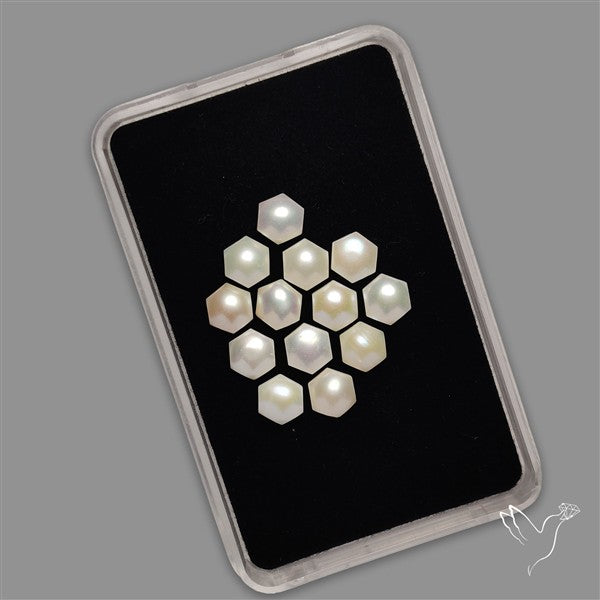 Small Mother Of Pearl Hexagons Lot