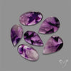 Trapiche Amethyst Cabochons Lot