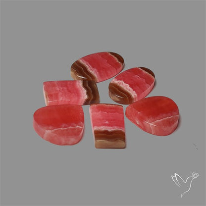 Honey Rhodochrosite Cabochons Lot