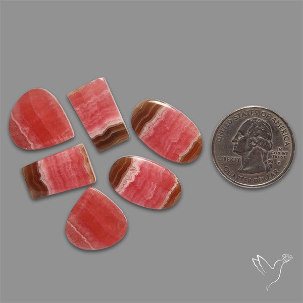 Honey Rhodochrosite Cabochons Lot
