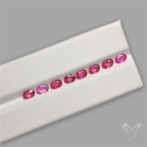 Chanthaburi Pink Sapphire Faceted Gemstone Set