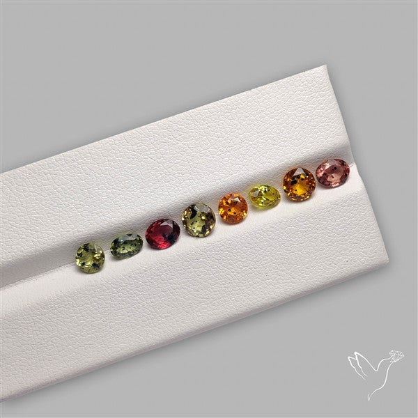 Faceted Songea Sapphire Fine Gemstone Set