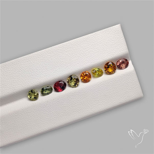 Faceted Songea Sapphire Fine Gemstone Set