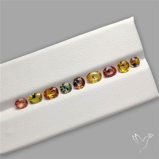 Faceted Songea Sapphire Fine Gemstone Set
