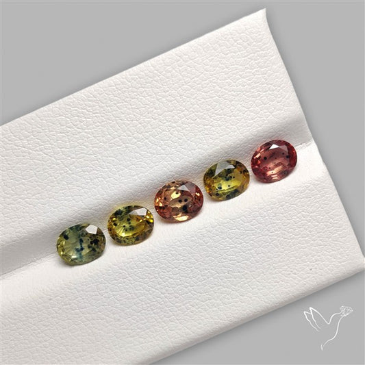 Faceted Songea Sapphire Fine Gemstone Set
