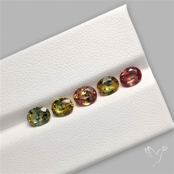 Faceted Songea Sapphire Fine Gemstone Set