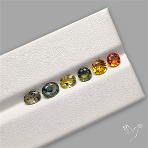 Faceted Songea Sapphire Fine Gemstone Set