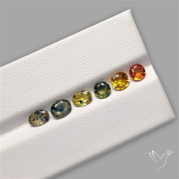 Faceted Songea Sapphire Fine Gemstone Set