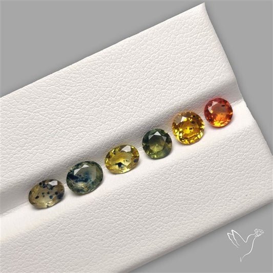 Faceted Songea Sapphire Fine Gemstone Set