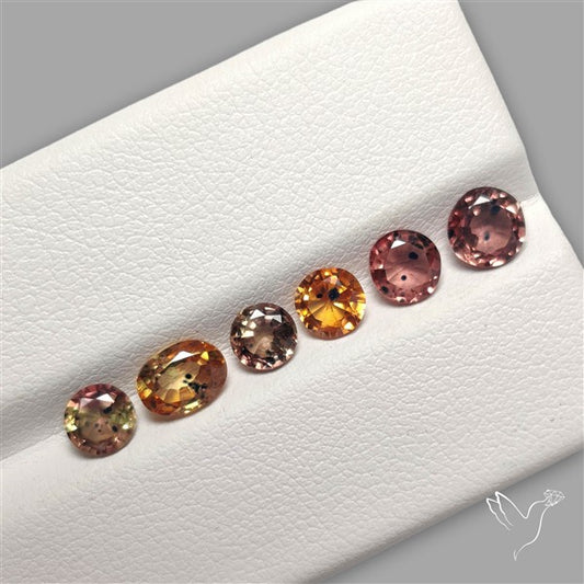 Faceted Songea Sapphire Fine Gemstone Set