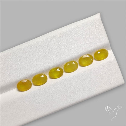 Faceted Yellow Sapphire Fine Gemstone Set