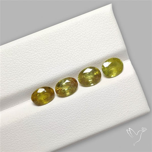 Fine Sphene Faceted Fine Gemstone Set