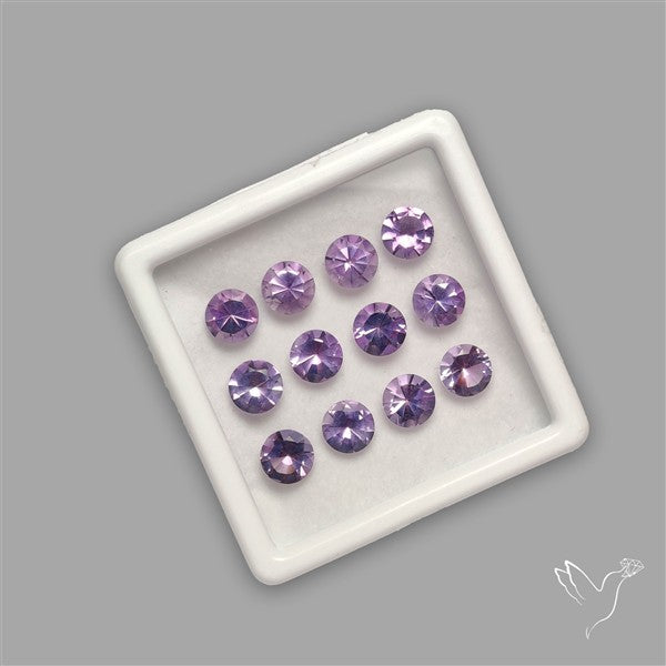 Faceted Brazillian Amethyst Fine Gemstone Set