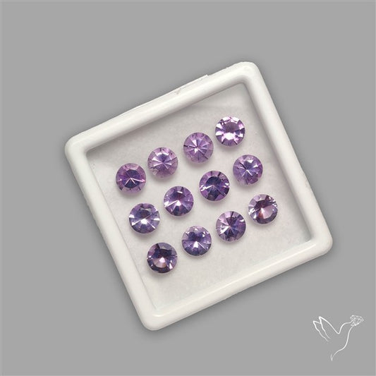 Faceted Brazillian Amethyst Fine Gemstone Set