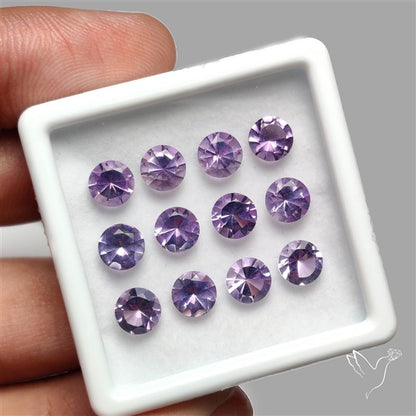 Faceted Brazillian Amethyst Fine Gemstone Set
