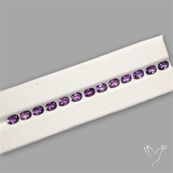 Faceted Brazillian Amethyst Fine Gemstone Set