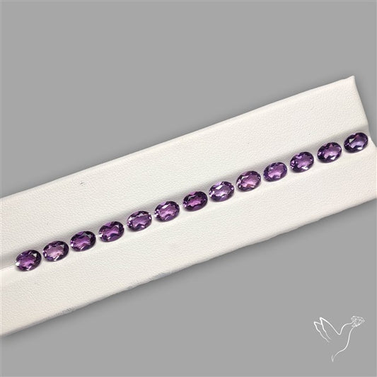Faceted Brazillian Amethyst Fine Gemstone Set