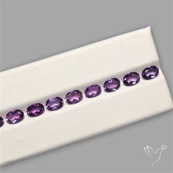 Faceted Brazillian Amethyst Fine Gemstone Set