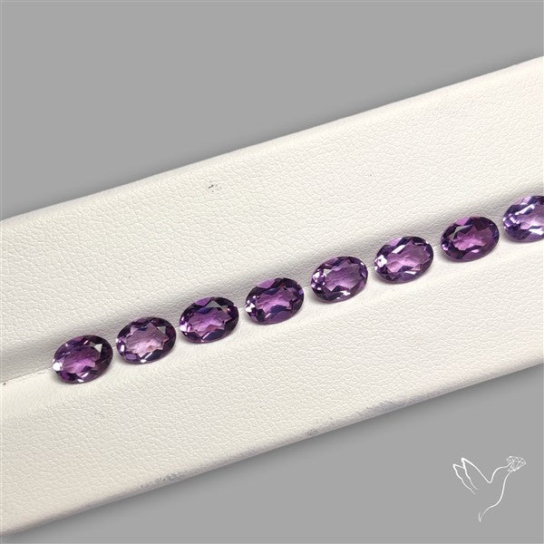 Faceted Brazillian Amethyst Fine Gemstone Set