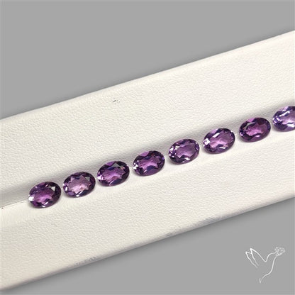 Faceted Brazillian Amethyst Fine Gemstone Set