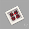 Red Almandine (Pyrope) Garnet Faceted Mozambique Garnet Gemstone Set