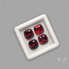 Red Almandine (Pyrope) Garnet Faceted Mozambique Garnet Gemstone Set