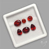 Hessonite Garnet Set Faceted Fine Gemstone Set