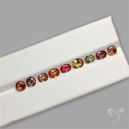 Faceted Songea Sapphire Fine Gemstone Set