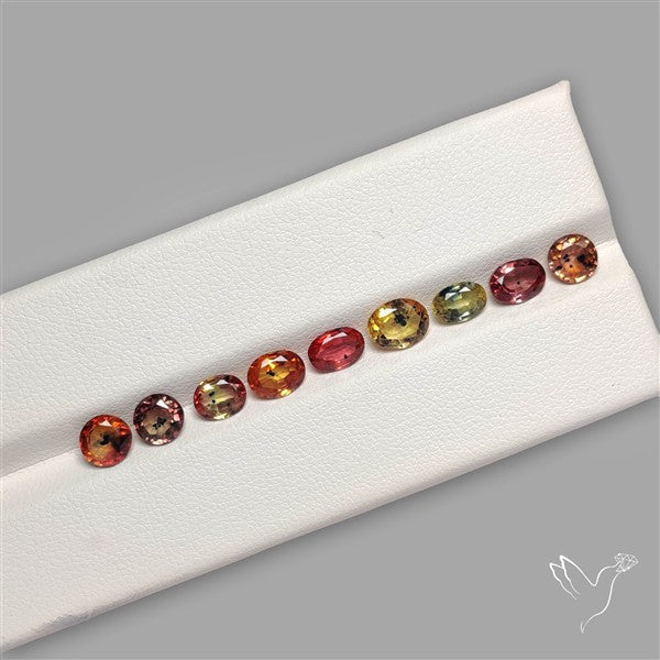 Faceted Songea Sapphire Fine Gemstone Set
