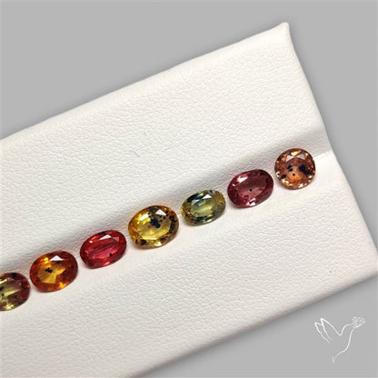 Faceted Songea Sapphire Fine Gemstone Set