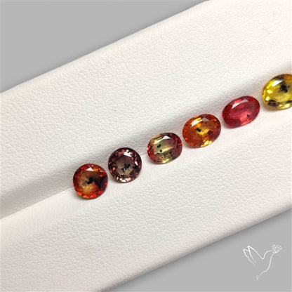 Faceted Songea Sapphire Fine Gemstone Set
