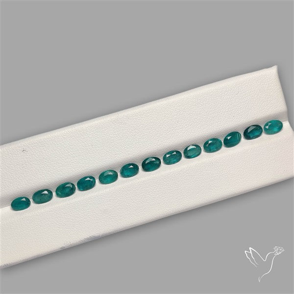 Faceted Grandidierite Fine Gemstone Set