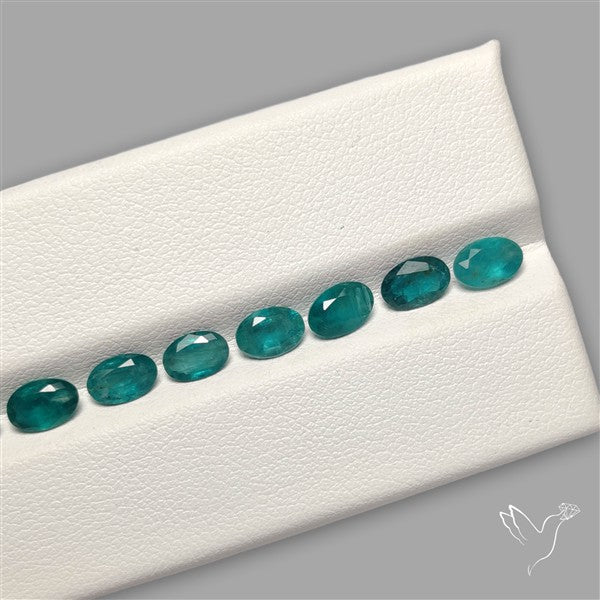 Faceted Grandidierite Fine Gemstone Set