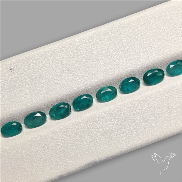 Faceted Grandidierite Fine Gemstone Set